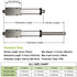 3" 12V 32N/7.2lb 1.2"/sec UYGALAXY Stroke Micro Electric Linear Actuator - Speed Mini Waterproof Metal Mini Motion