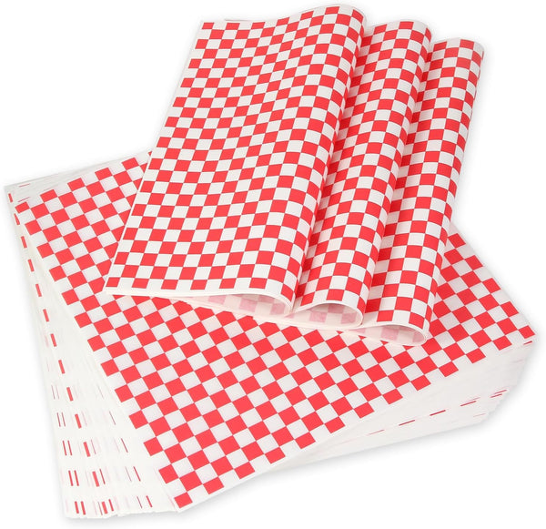 100pcs Deli Paper Sheets 12x12", Grease Resistant Wax Paper for Food