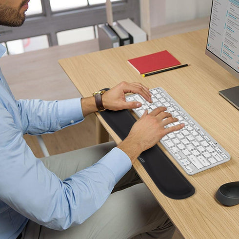 65D ELZO Keyboard Wrist Rest Pad Support with High-Density Thicken Memory Foam Padding, Ergonomic Design Computer Rest