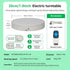 Foxvee Turntable,360 3D Scan(7.87inch/White) Remote-Controlled Motorized Silent Spinning Display Stand,Speed-Adjustable