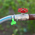 Pndeyo 2pcs 6x6mm Outdoor Faucet Handle, Round Wheel Hose Bib Handle, Rustproof Water Spigot Handle Outside Water Valve