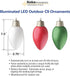 WP900 Battery Powered Hanging Decorative Outdoor Light, 8 Inch C9 Bulb Style with Sensor, Single