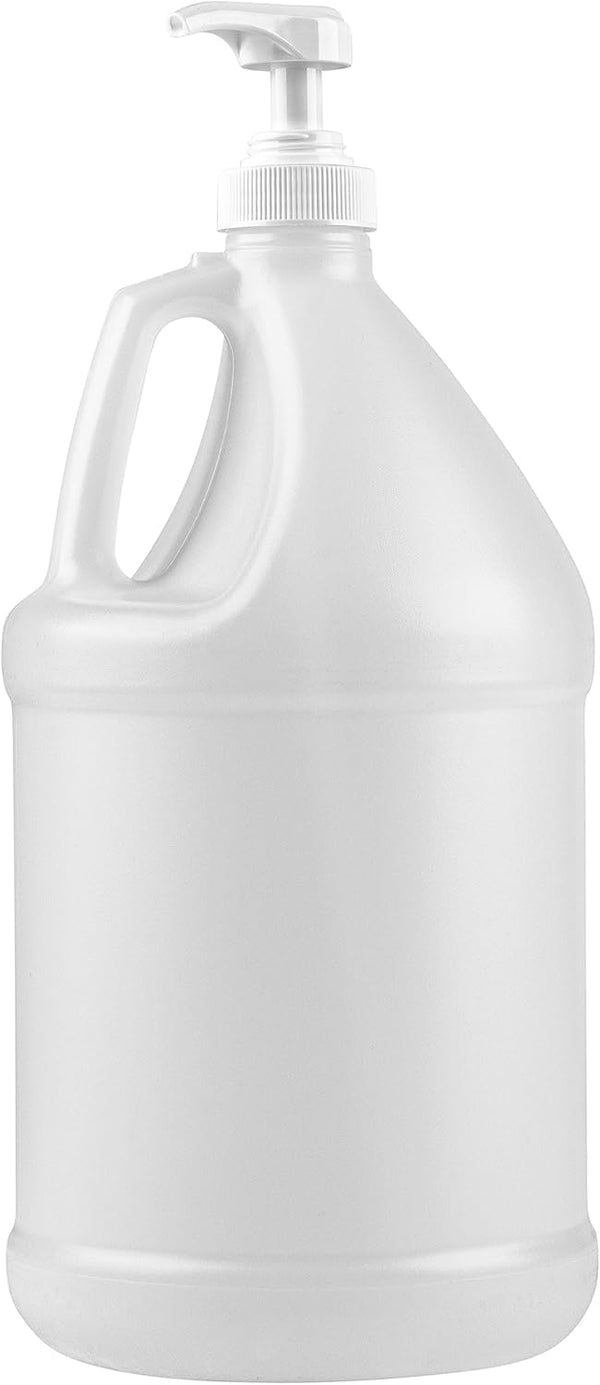 Kitchentoolz 1-Gallon Plastic Jug with Pump Dispenser - Ideal for Liquid Soap, Epoxy Resin, Laundry Detergent, Snow