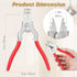 7 Inch Feekoon Chain Pliers, Fixture Link Pliers, Malleable Iron Chain Pincers, Opener Closer Remover Pincers, Light