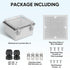 TICONN Waterproof Electrical Junction Box IP67 - ABS Plastic Enclosure with Hinged Cover and Mounting Plate