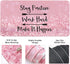 Large Mouse Pad and Keyboard Wrist Rest, Desk Pad for Keyboard and Mouse, 4-in-1 Large Gaming Mouse Pad with Wrist Support, Desk Mat for Home Office Study Game-Pink Stay Positive by Yunoble