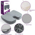 AROVAXCJC Gel Memory Foam Seat Cushion: Ergonomic Orthopedic Wedge Cushions for Relief Back Lumbar Spine Coccyx
