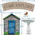 Eureka Curiosity Garden Gallery Wall Motivational Classroom Bulletin Board Set for Teachers, 26 Pieces