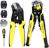 YUZES Automatic Wire Stripper and Crimping Tool Kit for Heat Shrink, Insulated