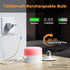 1 Pack 13000 Bulb, Bulb Dimmable Bulb mAh Battery Light Rechargeable with Remote, Wireless Light for Lamp Sconces Home