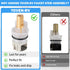 RP25513 Faucet Stem Assembly Compatible with Delta Two Handle Faucet Repair Kit, 2-PACK