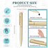 Teling 36 Pcs Small Ballpoint Pen Mini Pens Bulk 4 Inch Short Small Pens Tiny Pen Ink Ballpoint Pens for Notebook Notepads School Office(Gold) by Teling