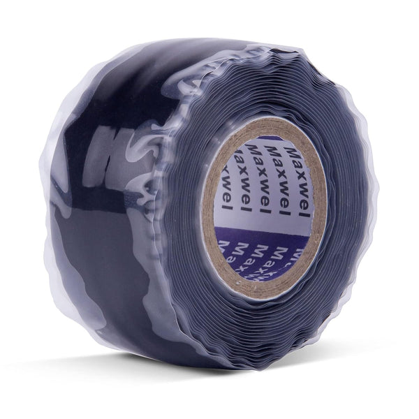Self Fusing Silicone Tape Leak Seal - 1 In 10 Ft Black, No Adhesive Waterproof Silicon Rubber Self Amalgamating Tape