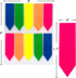 Emraw Colorful Sticky Arrow Flags, Page Markers Index Tabs, Neon Bright Self Stick Removable Flags, Pack of 20