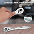 DURATECH 1/4 Ratchet Handle, 90-Tooth Reversible Socket Wrench, Quick-release