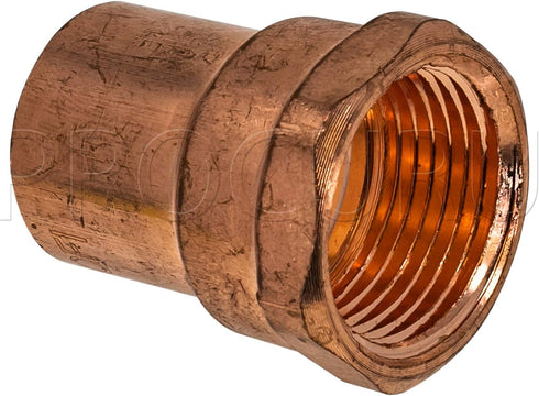 10-Pack 1/2-Inch Copper Female Adapter C x FNPT, Certified Safe for Drinking Water (CWFA0012-10P) by PROCURU
