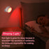 KSNALUX 360 2 Dimmable LED Red Light Therapy Lamp for Sleep Magnetic Rotating USB Rechargeable Night Light with Remote