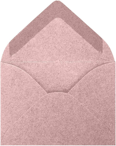LUXPaper #17 Mini Envelopes | 250 Qty | 2 11/16" x 3 11/16" | Misty Rose Metallic | 84lb. Text