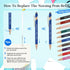 Nurse Pens for Work, Funny Black Ink Ballpoint Pens, Gift for Coworker, Doctor, Nurses, Nursing Students (Style 1)