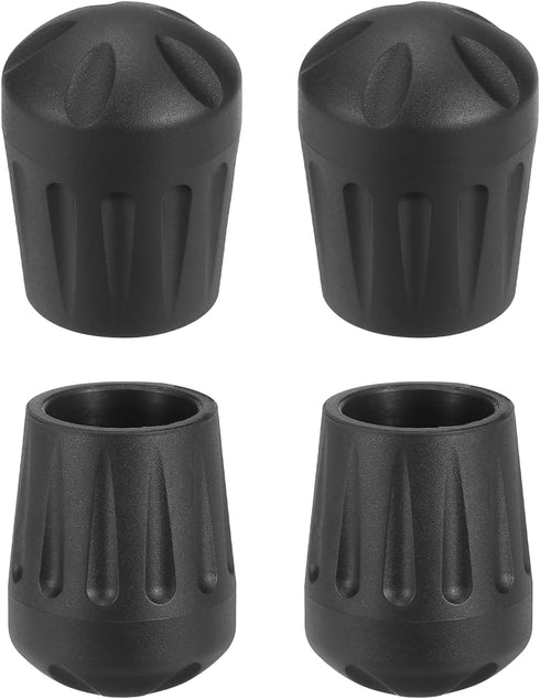 uxcell 4Pcs Camping Chair Foot Covers, 0.71 Inch Plastic Table Legs Feet