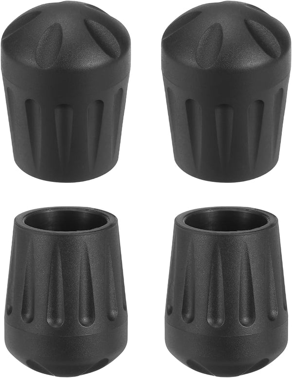 uxcell 4Pcs Camping Chair Foot Covers, 0.71 Inch Plastic Table Legs Feet