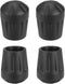 uxcell 4Pcs Camping Chair Foot Covers, 0.71 Inch Plastic Table Legs Feet