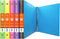 BAZIC 3 Ring Binder 1" Poly Organizer, Swirl Color Soft Cover, Round Ring, Holds 175 Sheets, 6-Count