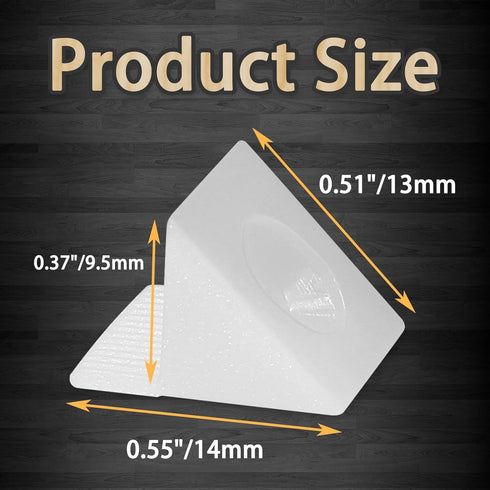 50 Pcs Repair Mending Wedges Fixing Sagging Drawer, Plastic Angle Code Drawer Fastener with Screws