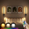 BUTHY Battery Operated Wall Sconce Set of 2 with Reading Spotlights, RGB