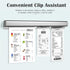 origreen 2 Bars(12 Inch, 2p) Pieces Ticket Holder Receipt Holder for Restaurant Refrigerator, No Drill Restaurant Order