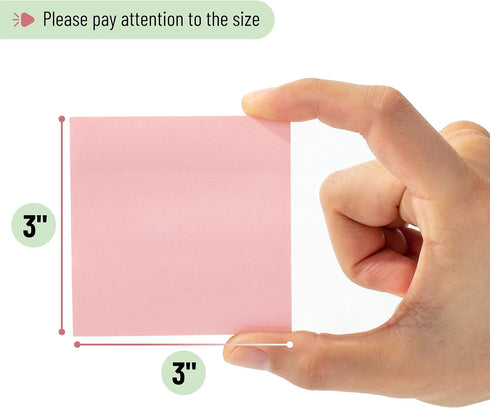 Mr. Pen Sticky Notes, 3”x3”, 12 Pads, Morandi Colors, Self-Stick Note Pads, Colorful Sticky Notes