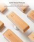 360 Wood LED Wall Sconce, Magnetic Rotatable Wall Mounted Night Light & Reading Light, Small Rechargeable Battery