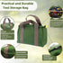 Canvas Wide Mouth Tool Bag, Heavy Duty Large Capacity Handbag for Storage of Screwdrivers, Wrench, Pliers