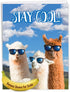 NobleWorks Jumbo Funny Congratulations Greeting Card, 8.5 x 11 Inch with Envelope (1 Pack) - Big Congrats Llamas