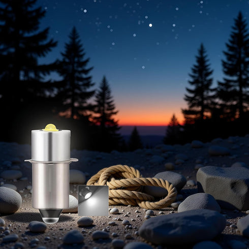 Juroicessry 1Pc P13.5S Bulb 3-6 6V 12V 3V 9V 18V 24V 4.5V Mag Light Silver LED C&D Cells Torch Flashlight LED Converter