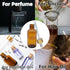 4 PACK 2 oz Dropper Bottle with Funnel, Labels & Long Pipette, 60 ml Amber Glass for Essential Oils