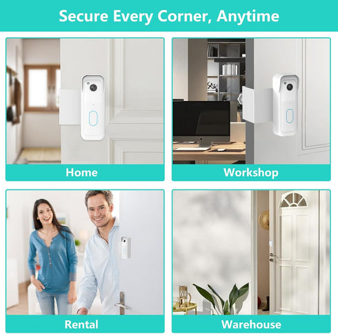 Pefecon Commercial Anti-Theft Blink Doorbell Mount, Heavy Duty Metal Door Mount for All-New Blink Video