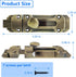 2 pcs Zinc Alloy Sliding Door Lock, Barrel Bolt Cabinet Lock Barrel Bolt Closure Cabinet Door Security Sliding Door Lock for Home Windows and Doors Cabinet Furniture by DEEKOUDT
