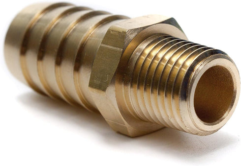 LTWFITTING Brass Coupler Fitting 5/8-Inch Hose Barb x 1/4-Inch Male NPT Vehicle Fuel Heater System (Pack of 5)