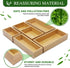 Bamboo Drawer Organizer Set, 5 PCS Multi-Use Individual Wood Storage Organizers for Kitchen, Bathroom, Office