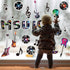 Back to School Musical Notes Rock Record Cutouts, Music Party Classroom Decorations for Kids