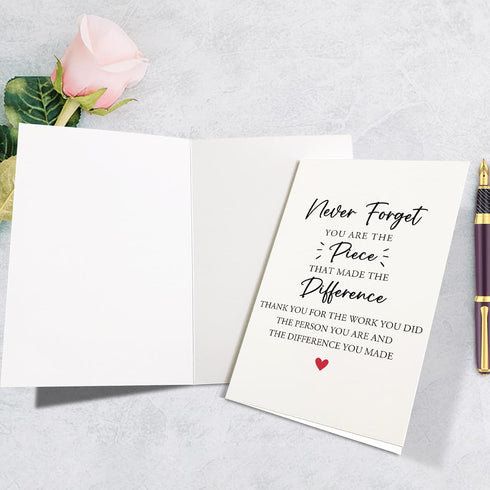 Supoeguk Thank You Card for Boss, Appreciation Gifts for Leader Manager, Boss Day Gift for Him Her, Never Forget You