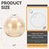 2 Pack 1.65 5.1 5.9 Amber Glass Shades Globes, Glass Lamp Shade Covers Replacements, in Fitter in Height in Diameter