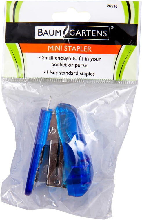 Baumgartens Mini Stapler, Mini Assorted Colors (Pack of 16)