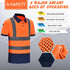 Reflective Gear Polo Shirt, Safety Short Sleeve Polo in Orange, Size 3XL