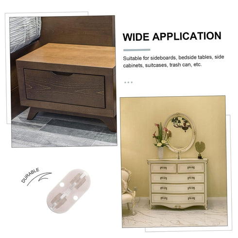 8pcs Self-Adhesive Storage Box Wheels Practical Sticky Casters for Bedside Tables Cabinets Suitcases and Trash Cans