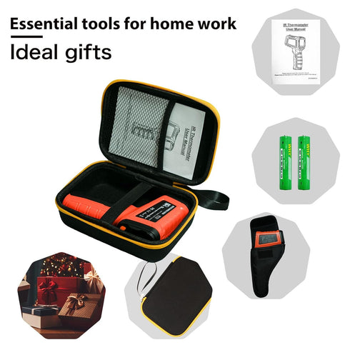 30:1 Infrared Thermometer Temperature Gun, -58°F to 1796°F Digital Laser Temp Gun for Cooking and Industrial Use