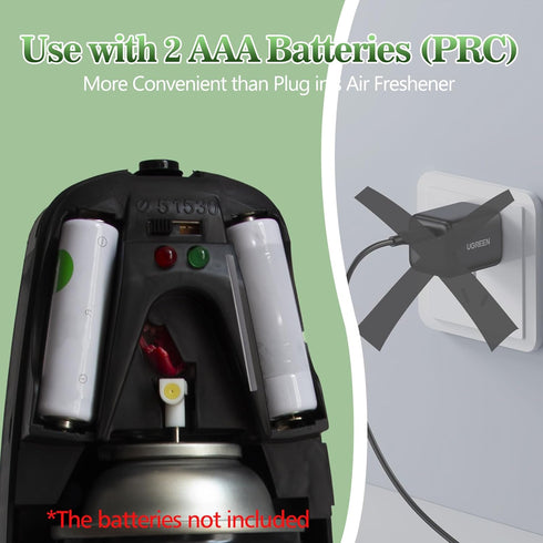 Automatic Air Freshener Dispenser 2-Pack, Histely Auto Air Freshener Spray Dispenser, Wall Mounted or Free Standing