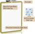 Mr. Pen Dry Erase Board 14” x 11” with Black Marker, Olive Green Frame, Small White Board for Kids and Students