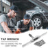 JONMON 8Pcs Metric Tap Set, M3-M12 Hand Screw Thread Plug Taps with Adjustable Reamer Wrench for Woodworking